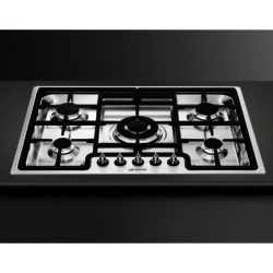 Smeg PGF75-4 70cm Classic Ultra Low Profile  Gas Hob in Stainless Steel